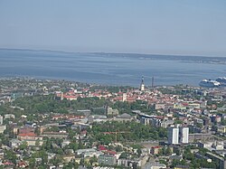 Tallinn, the capital city of Estonia, wall towers
