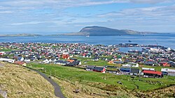Tórshavn, the capital city of Faroe Islands, blick von der festung