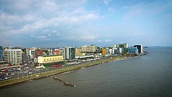 Libreville, the capital city of Gabon, street scene