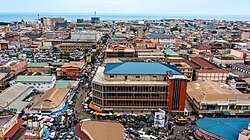 Accra, the capital city of Ghana, town