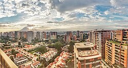 Guatemala City, the capital city of Guatemala, buildings