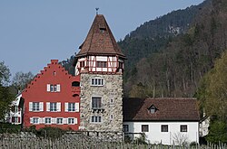 Vaduz, the capital city of Liechtenstein, rotehaus