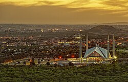 Islamabad, the capital city of Pakistan, king faisal mosque