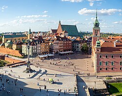 Warsaw, the capital city of Poland, castle square 22346p