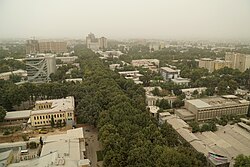 Dushanbe, the capital city of Tajikistan, suburbs
