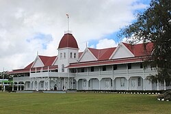 Nuku'alofa, the capital city of Tonga, royal palace nov