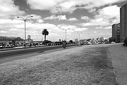 Montevideo, the capital city of Uruguay, ramblasurmontevideo feb2020 2b w