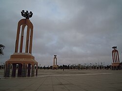El Aaiún, the capital city of Western Sahara, place mechouar el