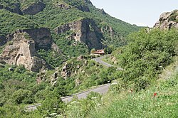 Landscape in Armenia, geghard azat valley