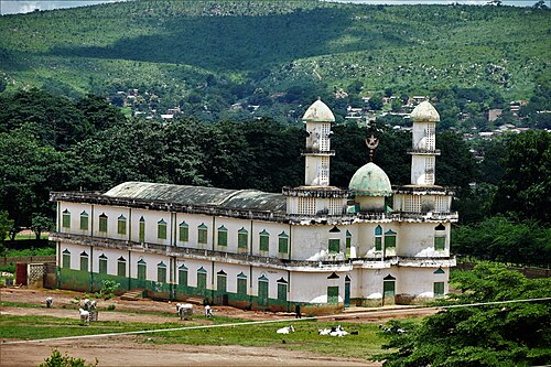 Landscape in Benin, mosquee centrale natitingou joseph herve ahissou