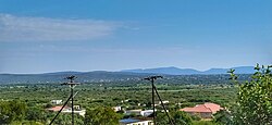 Landscape in Botswana, up top