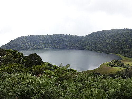 Landscape in Equatorial Guinea, path through