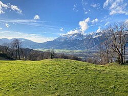 Landscape in Liechtenstein, lie schellenberg dorf aussicht