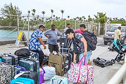 Landscape in Marshall Islands, residents return home