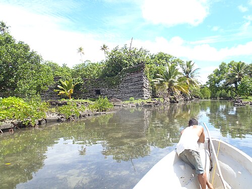 Landscape in Micronesia, nan madol megalithic site pohnpei federated states