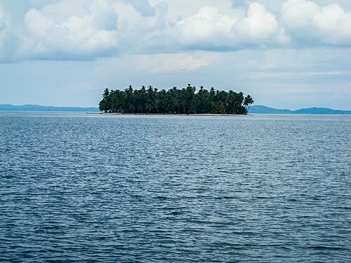Landscape in Panama, island