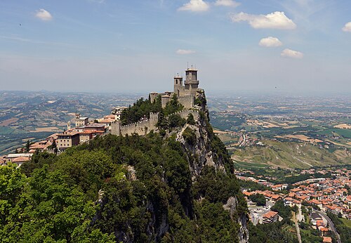 Landscape in San Marino, mount titano