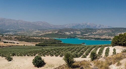 Landscape in Spain, near alhama de granada andalusia