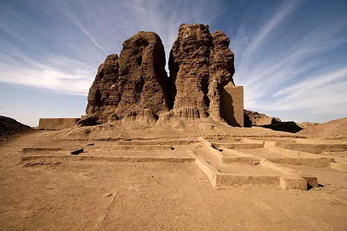 Landscape in Sudan, western deffufa kerma