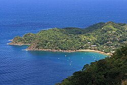 Landscape in Trinidad and Tobago, parlatuvier bay 2009a