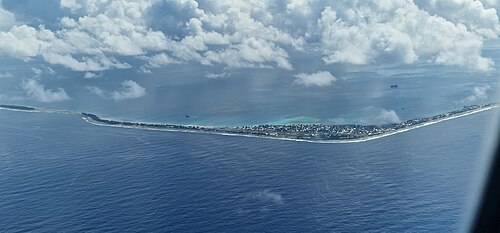 Landscape in Tuvalu, women for change