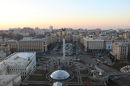Landscape in Ukraine, maidan nezalezhnosti