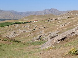 Landscape in Uzbekistan, en route samarkand to shakhrisabz