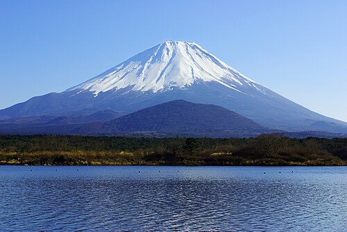 The mountain Mount Fuji, kodaki frm shojinko refurb