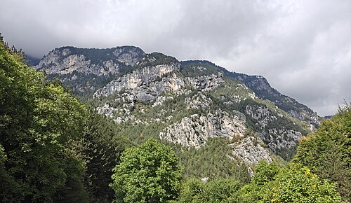 The mountain Mount Olympus, hiking