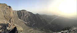 The mountain Mount Olympus, around summit