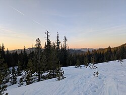 The mountain Mount St. Helens, saint second attempt