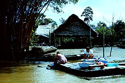 The river Amazon, laundry day loreto region