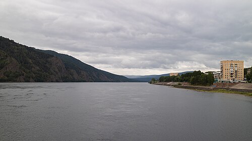 The river Yenisei, divnogorsk